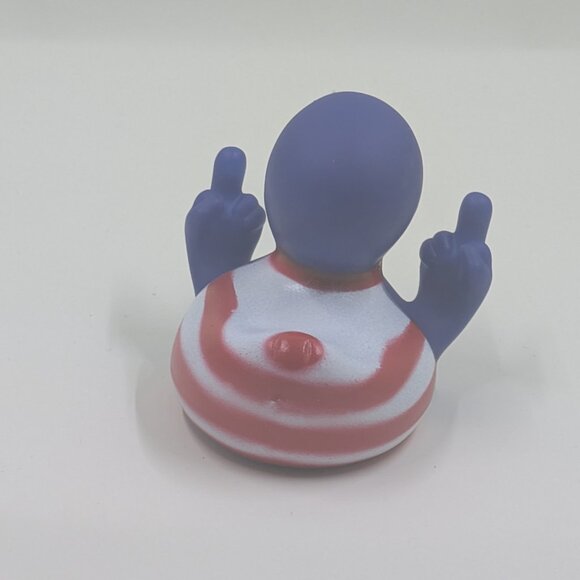 Middle Finger Duck Rubber Ducks Finge Usa Flag Pattern - Picture 4 of 6